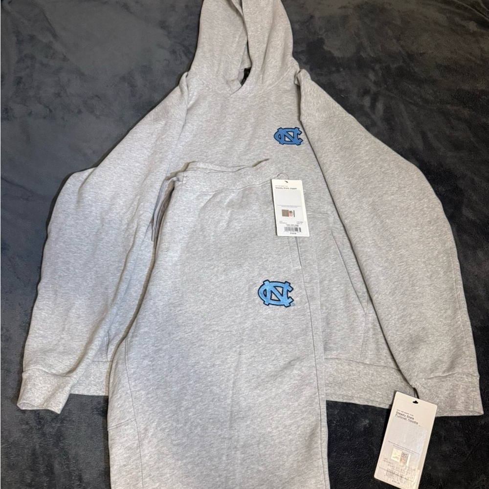 lululemon athletica Light Gray Joggers with Blue Logo